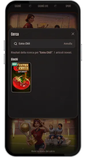 Cercare e avviare Extra Chilli nel casinò