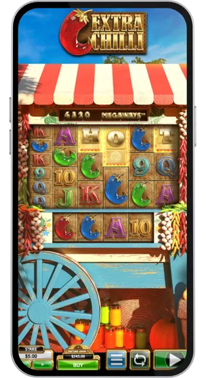 Extra Chilli Megaways simboli HOT scatter sui rulli per attivare il bonus free spin